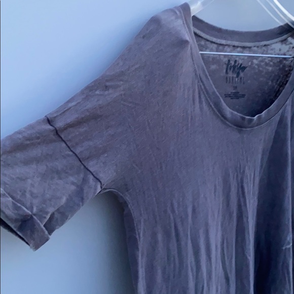 Tokyo Darling Gray Tie Dye front Crop tee - Picture 3 of 8